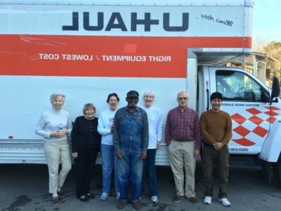 Team from First Presbyterian Church of Atlanta and Hillside Presbyterian Church that furnished the apartment of the Afghan refugee family. All photos by Sumner Case