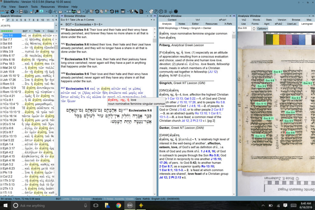 BibleWorks 10 - The Presbyterian Outlook