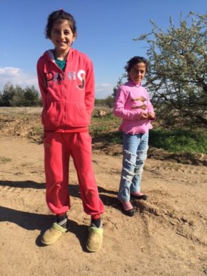 Syrian and Iraqi children in Idomeni