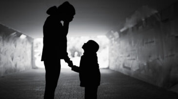 Family divorce, death and hardship, hopelessnes concept.