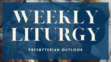 A graphic that says weekly liturgy