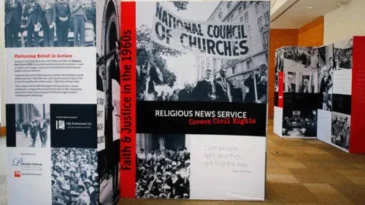 Presbyterian Historical Society grant from Lilly Endowment Inc. in 2024 allowed PHS to create a prototype traveling exhibit titled “Faith & Justice in the 1960s: Religious News Service Covers Civil Rights.” (Contributed photo)