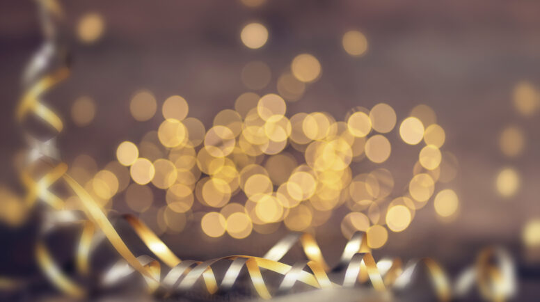 Happy New Year. New Year card concept prayer for the new year