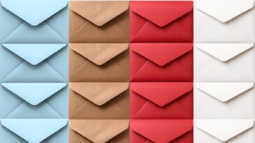A row of envelopes