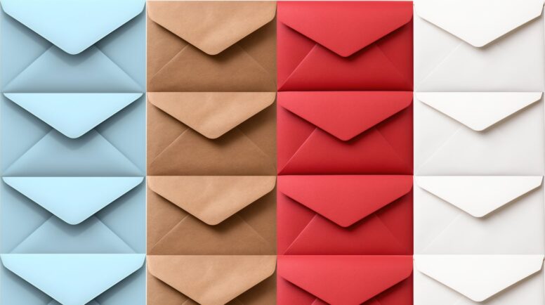 A row of envelopes
