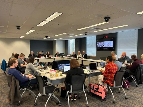 The Unification Commission meets Dec. 4-5 in the Presbyterian Center in Louisville, Kentucky (photo by Mike Ferguson).