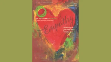 Presbyterian Outlook February 2026 Cover with a heart and the word "empathy"