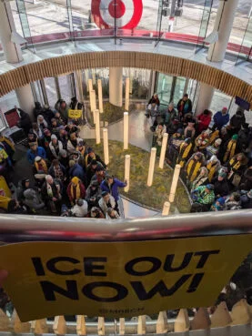 Faith leaders demonstrate against ICE tactics