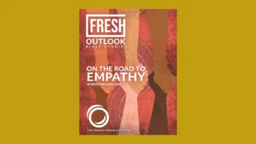 Pairs of hands holding on to one another. "On the road to empathy"