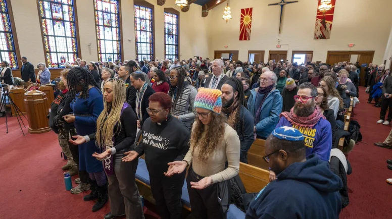 A coalition of 40 faith-based groups representing more than a dozen interfaith denominations gathered to pray and advocate at the Lutheran Church of the Reformation on Thursday, January 29, 2026, urging the U.S. Senate to vote against funding for the Department of Homeland Security. Speakers included U.S. Senators CHRIS COONS (D-Delaware) and ANGELA ALSOBROOKS (D-Maryland) who pledged to vote against the appropriations and demand stricter oversight of Immigration and Customs Enforcement (ICE) agents. The deadline for a funding vote to avoid a government shutdown is midnight Friday.