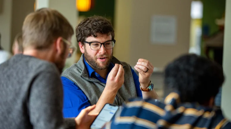 Images captured at Union Presbyterian Seminary's Richmond, Va campus during the community lunch in Richmond Hall Wednesday morning, October 12, 2022. (Skip Rowland)