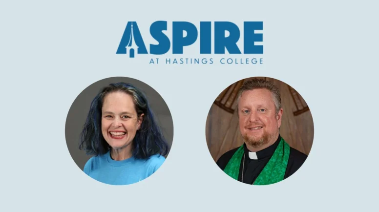 Aspire at hastings college, featuring doodle harris and tony larson