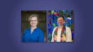 The Rev. Rebecca Luter and the Rev. Chris Peters will stand for Co-Moderators of the 227th General Assembly.