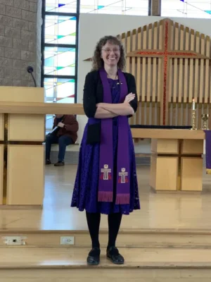 The Rev. Dr. Barbara Barkley is pictured at Clayton Valley Presbyterian Church in Clayton, California. (Photos courtesy of Barbara Barkley)