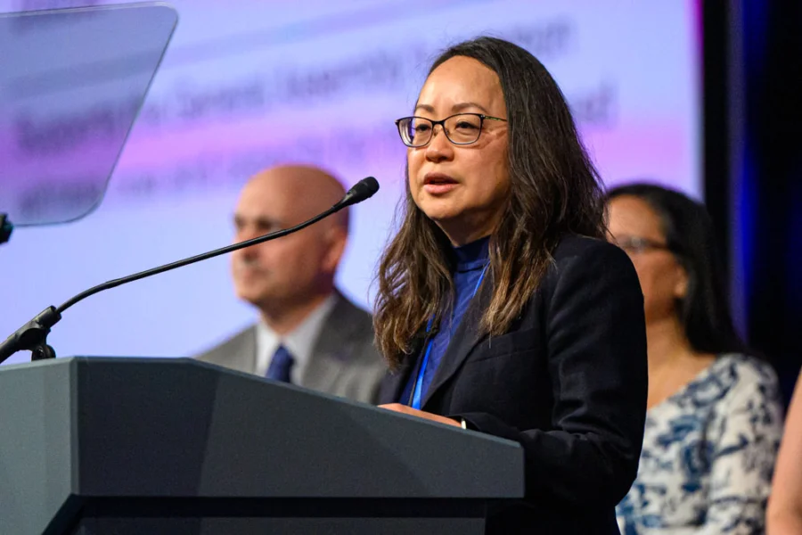Stated Clerk of the Assembly and Executive Director of Presbyterian Life & Witness Jihyun Oh. 