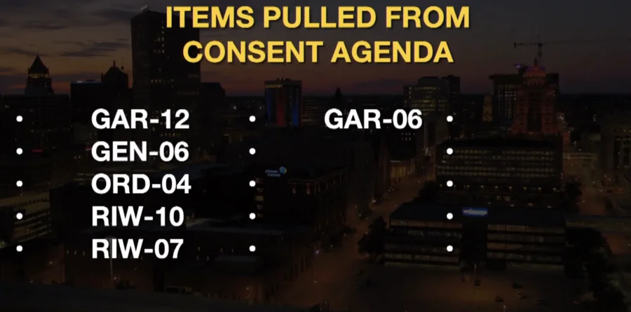 Six business items were pulled from the GA227 consent agenda, sending them to the assembly floor for separate debate and votes.