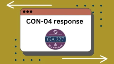 "CON-04 response" with the Presbyterian Outlook GA227 logo