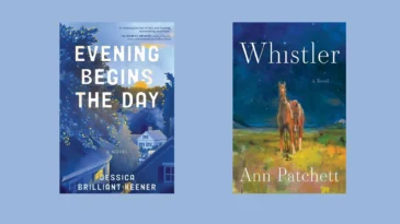 Book covers for Evening Begins the Day and Whistler
