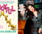 Kate Bowler and the cover of her book, "Joyful, Anyway."
