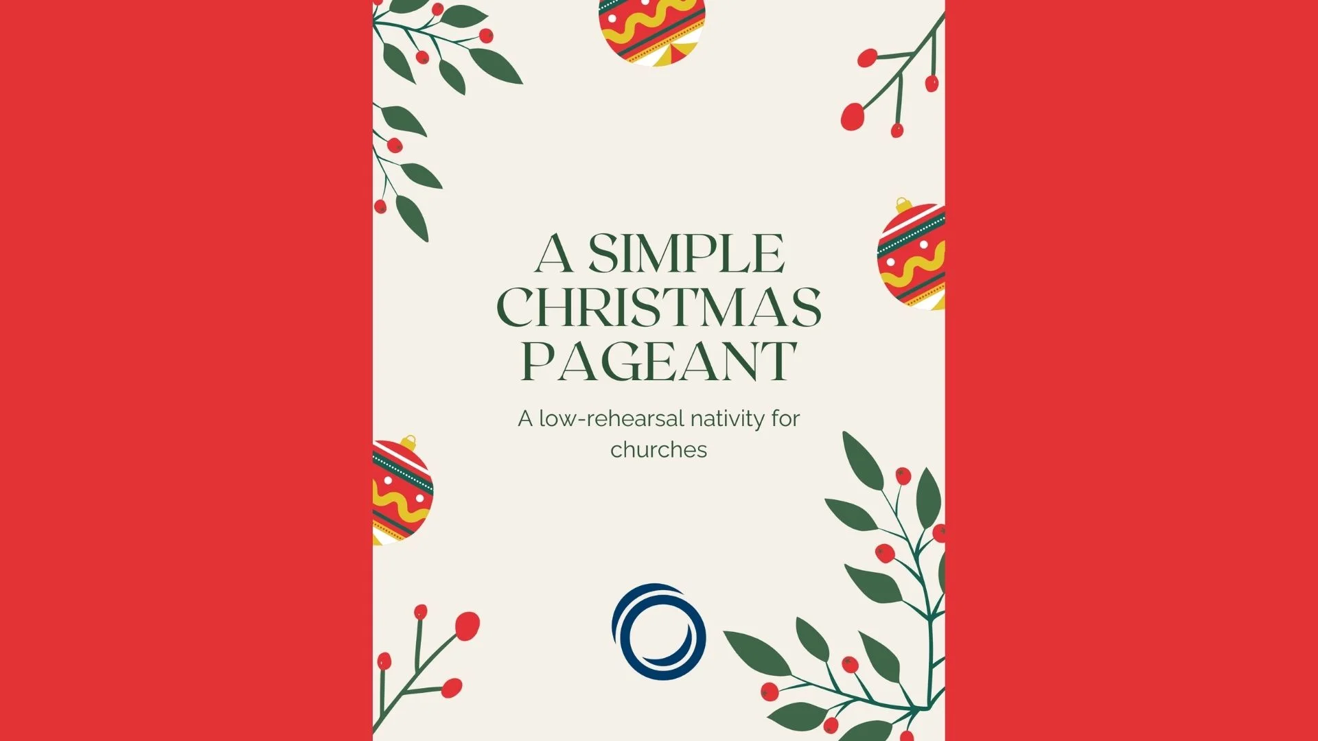 A simple christmas pageant