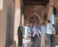 Visitors are shown the Grand Mosque in Abu Dhabi.