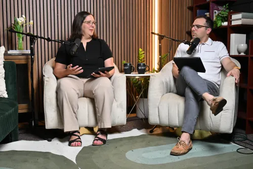 The "Sounding Board" podcast is hosted by Sarah Abushakra of Winthrop University in Rock Hill, South Carolina and Jeremy Roberts of First-Plymouth Church in Lincoln, Nebraska. 